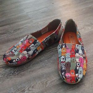BOBS Sketchers for dogs Posh Pup Wag Party Ballet flat loafers comfort Sz 8 NWOT